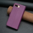 thumbnail image 3 of Zipper Wallet Case for iPhone 8 Plus / iPhone 7 Plus, for Women& Men Flip Purse Cover with Credit Card Slots Wrist Hand Strap Kickstand, PU Leather Magnetic Clasp TPU Shockproof Case, Darkpurple, 3 of 8