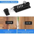 thumbnail image 4 of Code Door Lock, 4 Wheels Recodable Door Lock Water Resistant Keyless Combination Lock with High Security One-Way Screws for Sheds/Barns, 4 of 5