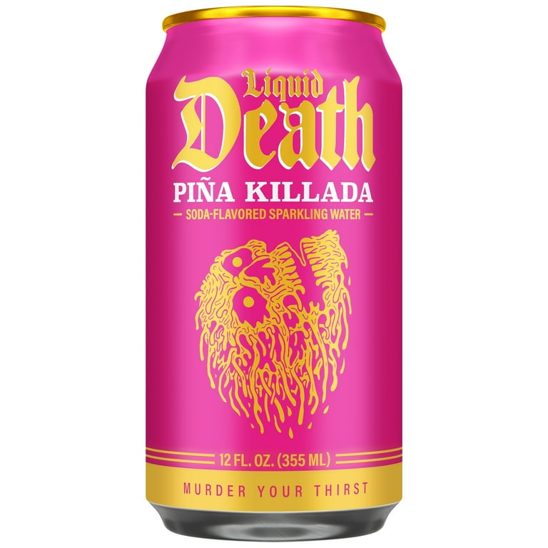 Liquid Death Pina Killada Soda Flavored Sparkling Water, 6 Pack