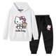 thumbnail image 5 of Hello Kitty, nueva ropa para niños, jersey para niñas, suéter con capucha, pantalones de dos piezas, traje deportivo de manga larga de algodón para bebés, 5 of 5
