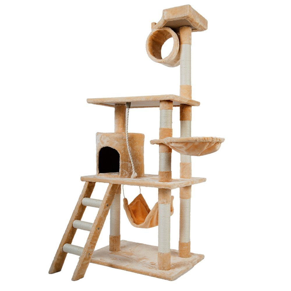 Merax Cat Tree Scratcher Play House Condo Furniture
