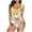 Yellow, variant on Family Gifts Ladies Fashion Multicolor Pattern Print Bikini Back Cutout Sling Women Piece One-Piece Swimsuit Pink, XL