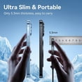 thumbnail image 4 of Q12 25W Magnetic Wireless Charger, 5.3mm Ultra Slim Fast Charging Pad with Braided Cable, Mag-Safe Compatible, Anti-Overheating, Portable for Travel & Daily Use, 4 of 8