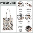 thumbnail image 5 of Watercolor Butterfly Floral Canvas Tote Bag – Romantic Nature-Inspired Reusable Cotton Shopping Bag with Artistic Fantasy Garden & Starry Sky Design for Women, Teens, Aesthetic Gift Lovers, 5 of 7