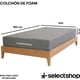 thumbnail image 2 of Colchón Individual En Caja Esponja Memory Foam De Alta Densidad Firmeza Media Suavidad Y Durabilidad Tecnología Híbrida Ortopédico (Gris), 2 of 5