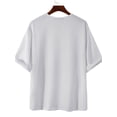 thumbnail image 4 of INCERUN Men's Fashion Short Sleeve Solid Color Shirts Loose Casual Tops, 4 of 7