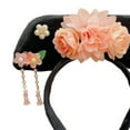 thumbnail image 6 of yuksok Chinese Headwear Ancient Hair Clip Headgear Hair Accessories Qing Headband Hanfu Style B, 6 of 7