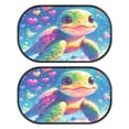 thumbnail image 2 of KUIFORTI 2 Pcs Car Window Shades for Side Window, Turtle Front Window Sun Visor Foldable Reflective Sun Shield for Car Windows Blocks UV Rays Protector, 2 of 6