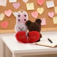 thumbnail image 3 of Taotanxi Cute Couple Bear Doll Pendant Doll Student Backpack Hanging Decoration Day Birthday Gift Soft Plush Toys Companion Gifts for Valentines Birthday Christmas Room Home Decor, 3 of 6