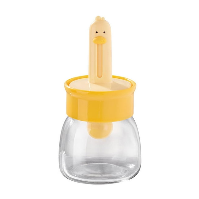 DOLITY Spice Dispenser Condiment Jar Kitchen Canister for Camping Restaurant Family yellow