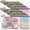 A4 Color 36 Pcs, variant on 36pcs Large A4 Mesh Zipper Pouch File Bags Quivanta Reusable Zippered Pouches for Organizing Classroom, Board Game Storage, Puzzle Bags