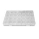 thumbnail image 1 of Caja de almacenamiento de uñas, 28 rejillas, respetuosa con el medio ambiente, duradera, transparente, PP, tapa separada, caja para puntas de uñas para pendientes de cuentas, joyería, transparente, 28, 1 of 12