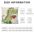 thumbnail image 6 of Acheng Throw Pillow Cover, Rawr Means I Love You In Dinosaur, Soft Decorative Pillowcases Sleeper Cushion Covers for Couch Bed Sofa, Ideal Cushion Covers Gifts for Friends Family Colleagues  White, 6 of 6