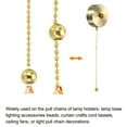 thumbnail image 5 of Uxcell Pull Cord End Cord Metal Bead Lamp Zipper Round Ball Pull End Bronze for Blind Light Pull Switch, Pack of 8, 5 of 5