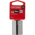 thumbnail image 2 of CRAFTSMAN Shallow Socket, Metric, 1/2-Inch Drive, 22mm, 12-Point (CMMT44239),Full Polish, 2 of 4