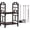 Brown, variant on BarefHaven 2 Tier Firewood Log Rack, Iron Lumber Storage Holder, Wood Pile Stacker Organizer for Indoor Outdoor Fireplace Fire Stove Pit With 4 Fire Tools Hanging Hooks Christmas Elements Brown