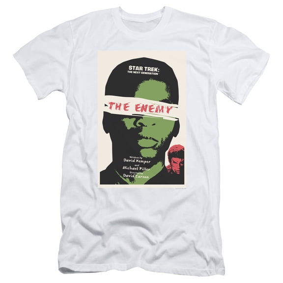 Star Trek Tng Season 3 Episode 7 Adult 30/1 T-Shirt White