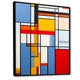 thumbnail image 2 of Designart "Harmonious Pastel Geometric Blend I" Landscape Sunset Floater Framed Wall Art Prints, 2 of 5