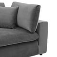 thumbnail image 6 of Accent Chair, Velvet, Grey Gray, Modern Contemporary Urban Design, Living Lounge Room Hotel Lobby Hospitality, 6 of 7