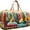 Style 3, variant on Hippie Journey Quilted Duffel Bag Hippie Van Travel Duffle Bag Boho Weekender Travel Overnight Luggage Bag Gym Tote Bags (Style 1, Medium (16" L x 8" W x 8" H))
