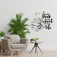 thumbnail image 3 of A Good Book Is An Event In My Life - Quote Books Coffee Silhouette Vinyl Wall Art Sticker Wall Decal Underwater Diving Home Kids Library Area Living Room Boys Girls Kids Décor Design Size (22x30 inch), 3 of 3