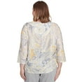 thumbnail image 2 of Alfred Dunner Womens Plus-Size Textured Paisley Beaded Neck Top, 2 of 4