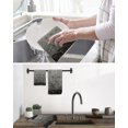 thumbnail image 5 of Ombre Gray Geometric Kitchen Dish Towels for Drying Dishes Set of 2, Modern Abstract Art Waffle Weave Microfiber Hand Tea Bathroom Towels Quick Dry & Absorbent Towel 15.7x23.6, 5 of 7