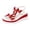 Red, variant on Women's Sparkly Butterfly Platform Wedge Dress Sandals Delicated Glitter Pearl Open Toe Elastic Ankle Strap Chunky High Heels Dressy Summer Shoes for Bride Wedding Beach Blue Size 6