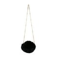 thumbnail image 1 of 1 Pc Comfortable Plush Bag Round Mini Bag Creative Shoulder Bag with Chain Strap, 1 of 9