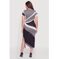 thumbnail image 3 of Women's Plus Size Color Blocked Side Slit Midi Sweater Dress, 3 of 3