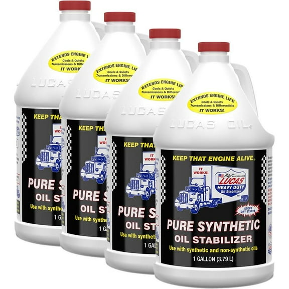 Lucas Oil 10131 Pure Synthetic Oil Stabilizer, 1 Gallon, Case/4