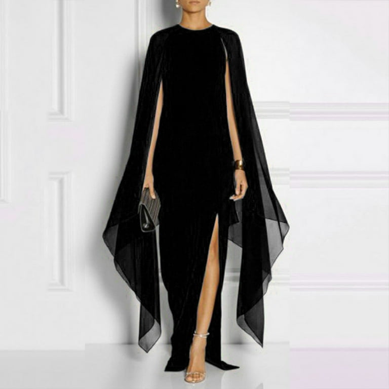 Fashion Street Solid Split Joint V Neck Irregular Dress Dresses Fashion Street Solid Split Joint V Neck Irregular Dress Dresses