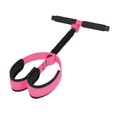 thumbnail image 2 of Bandas de resistencia con pedal para abdominales, cuerda de tracción multifunción para ejercicios de tobillo Rojo rosa, 2 of 9