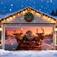 thumbnail image 5 of Christmas Garage Door Cover Decorations Large Garage Cover Holiday Decorative Door Banner Santa Claus Backdrop for Xmas Indoor Outdoor Decor(6 x 13 ft), 5 of 5