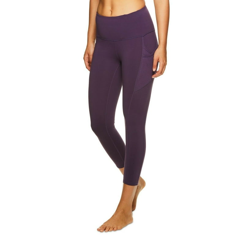 Gaiam Om Sienna High-Rise Capri Women's Leggings Size S, Purple