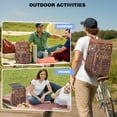 thumbnail image 3 of Rustic Home Decor Inspired Cooler Backpack – Waterproof Insulated Lunch Bag with Retro Folk Style, Perfect for Outdoor Camping & Travel, 3 of 6