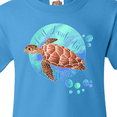 thumbnail image 4 of Inktastic Fort Lauderdale, Florida Swimming Sea Turtle with Bubbles Youth T-Shirt, 4 of 5