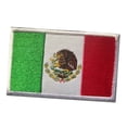 thumbnail image 4 of Parche de la bandera de México, exquisito parche bordado para planchar, para ropa, pantalones, chaquetas, mochilas y sombreros., 4 of 13