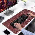 thumbnail image 2 of Long Mouse Pads for Desk,Red Christmas Snow Pattern Desk Mats on Top Of Desks, Desk Mouse Pad Extra Large with 3mm Non-Slip Base and Stitched Edge for Gaming,Office,Work,Home 31.5x15.7in, 2 of 5