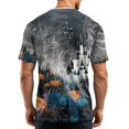 thumbnail image 6 of Mens Halloween Shirts Pumpkin Spider Print Short Sleeve Funny T-Shirt Candy Graphic Crew Neck Horror Spooky Tees L, 6 of 6