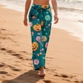 thumbnail image 4 of Halloween Pajama Pants for Women Halloweens Cute Print Pjs Pants Plush Pajama Bottom Funny Pajama Bottom Sleepwear for Party, 4 of 7