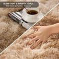 thumbnail image 4 of TWINNIS Abstract Shag Area Rug for Bedroom Living Room,Dyeing Fluffy Soft Carpets for Kids Room,6'x9',Tan, 4 of 7