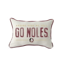 Little Birdie  Florida State Seminoles Rectangular Piped Pillow