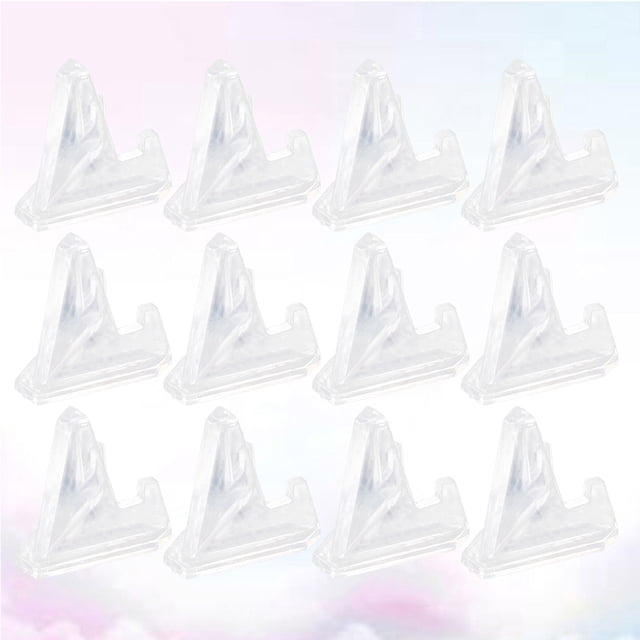 OUNONA 12 Pcs Support d'Exposition de Médailles pour Armoire Curio Plastique Blanc