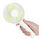 thumbnail image 3 of Mini ventilador portátil de mano con soporte, recargable por USB para uso doméstico y de oficina, color blanco, 3 of 8