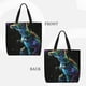 thumbnail image 2 of Balery colorful flames dinosaur Bolsa de Mano para Mujeres con Cremallera, Bolsa de Gimnasio con Compartimentos, Bolsa para Laptop, Bolsa para Trabajo, 2 of 7