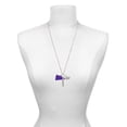 thumbnail image 3 of Delight Jewelry Acrylic 1.25" Purple Megaphone Always My Mother Bar Zoe Necklace, 3 of 4