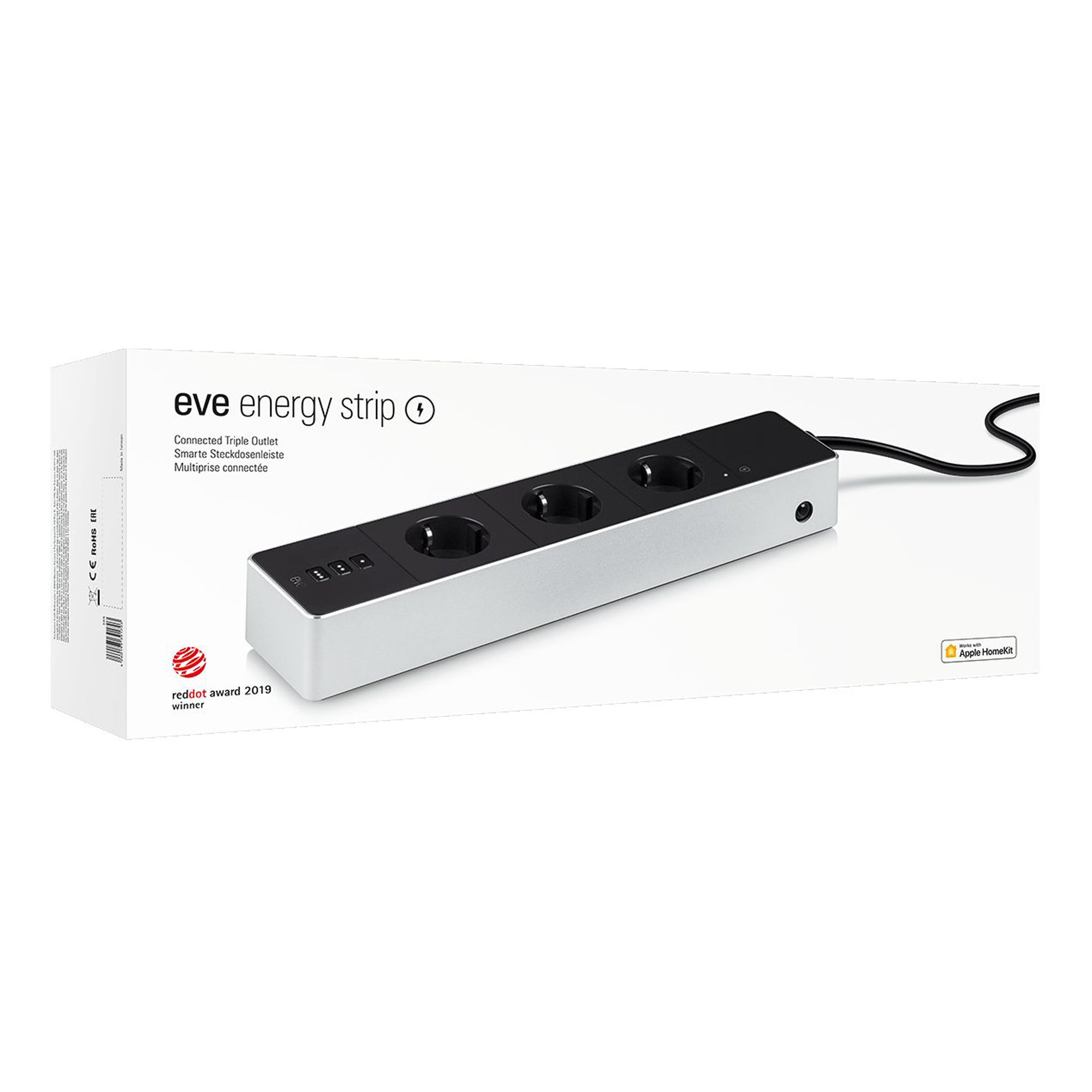Eve Energy Strip - Smart Triple Outlet & Power Meter with Apple HomeKit  technology 
