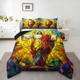 thumbnail image 2 of jejeloiu Boho Theme Bedding Comforter Set,Bohemian God Twin Comforter Sets,Merry Xmas Bedding Set For Men Women,Ultra Soft Home Decor Reversible,2-Piece, 2 of 8