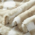thumbnail image 7 of Home Soft Things Beaver faux fur throw - 50x60" - Light brown, 7 of 7